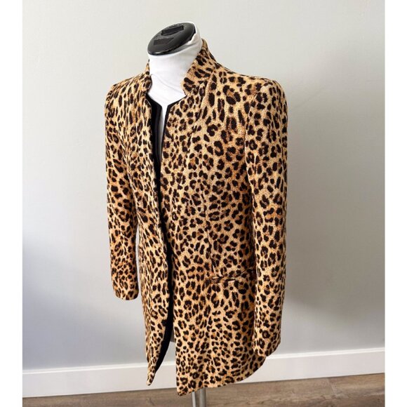 Zara Cheetah Leopard Print Blazer Jacket - Picture 9 of 12